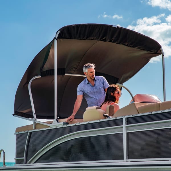 Lippert™ Introduces SureShade® Battery Powered Bimini for Pontoon Boats